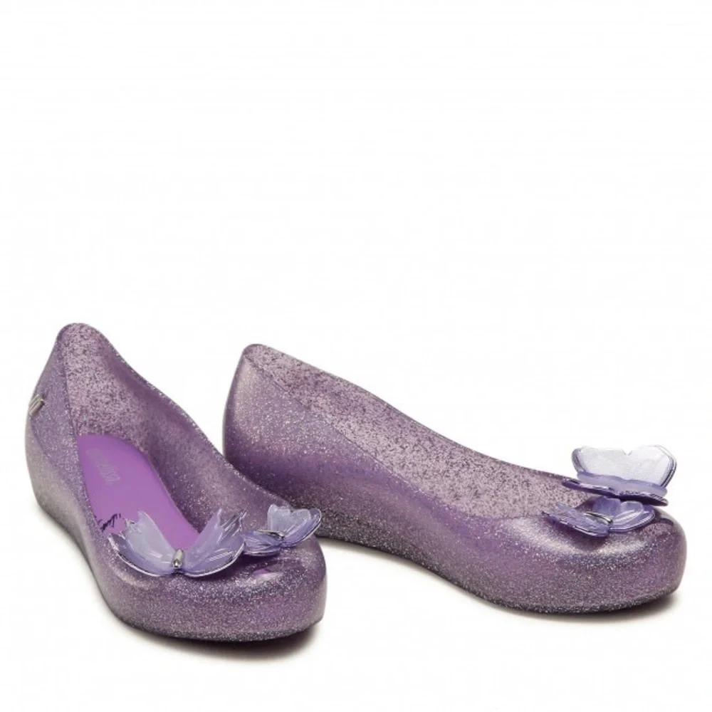 FLATS MELISSA Mini‎ Ultragirl Fly Inf 33280 Purple Glitter Holograf/Purple